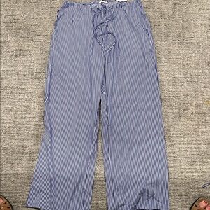 American Eagle Outfitters Blue Striped Pajama Pants